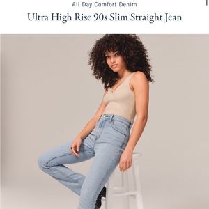 Abercrombie Ultra High Rise 90s Slim Straight Women’s Jeans